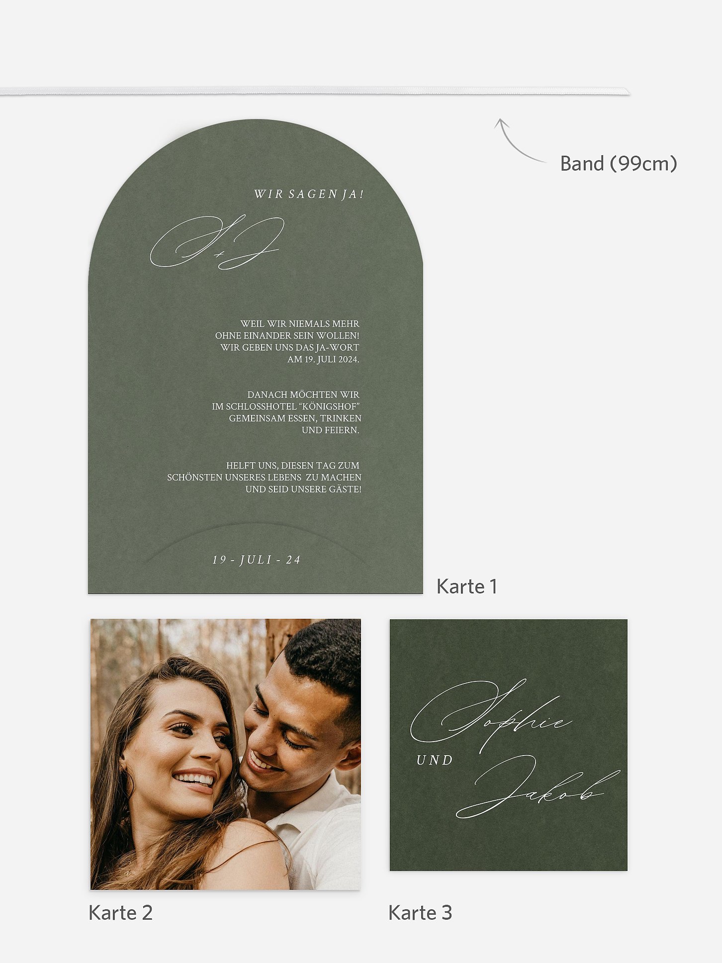 Hochzeitseinladung Simple Elegance