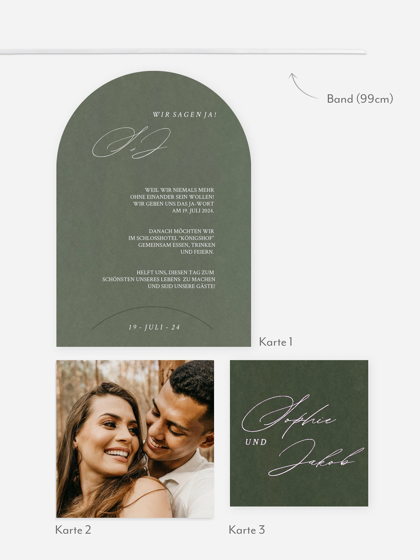 Hochzeitseinladung Simple Elegance