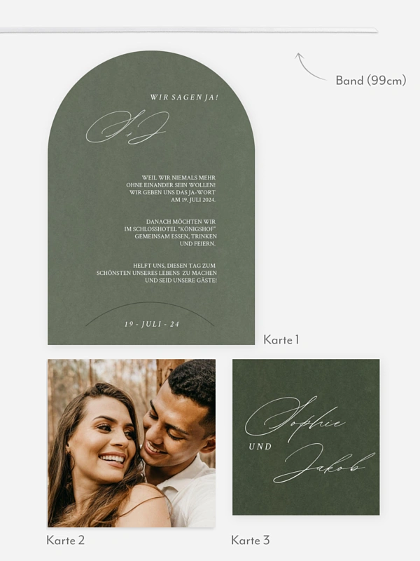 Hochzeitseinladung Simple Elegance