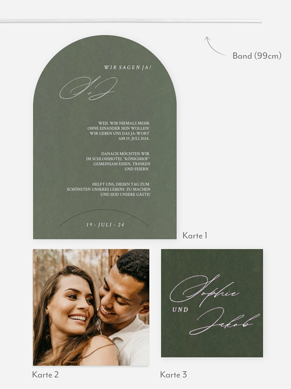 Hochzeitseinladung Simple Elegance