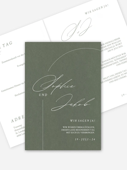 Hochzeitseinladung Simple Elegance