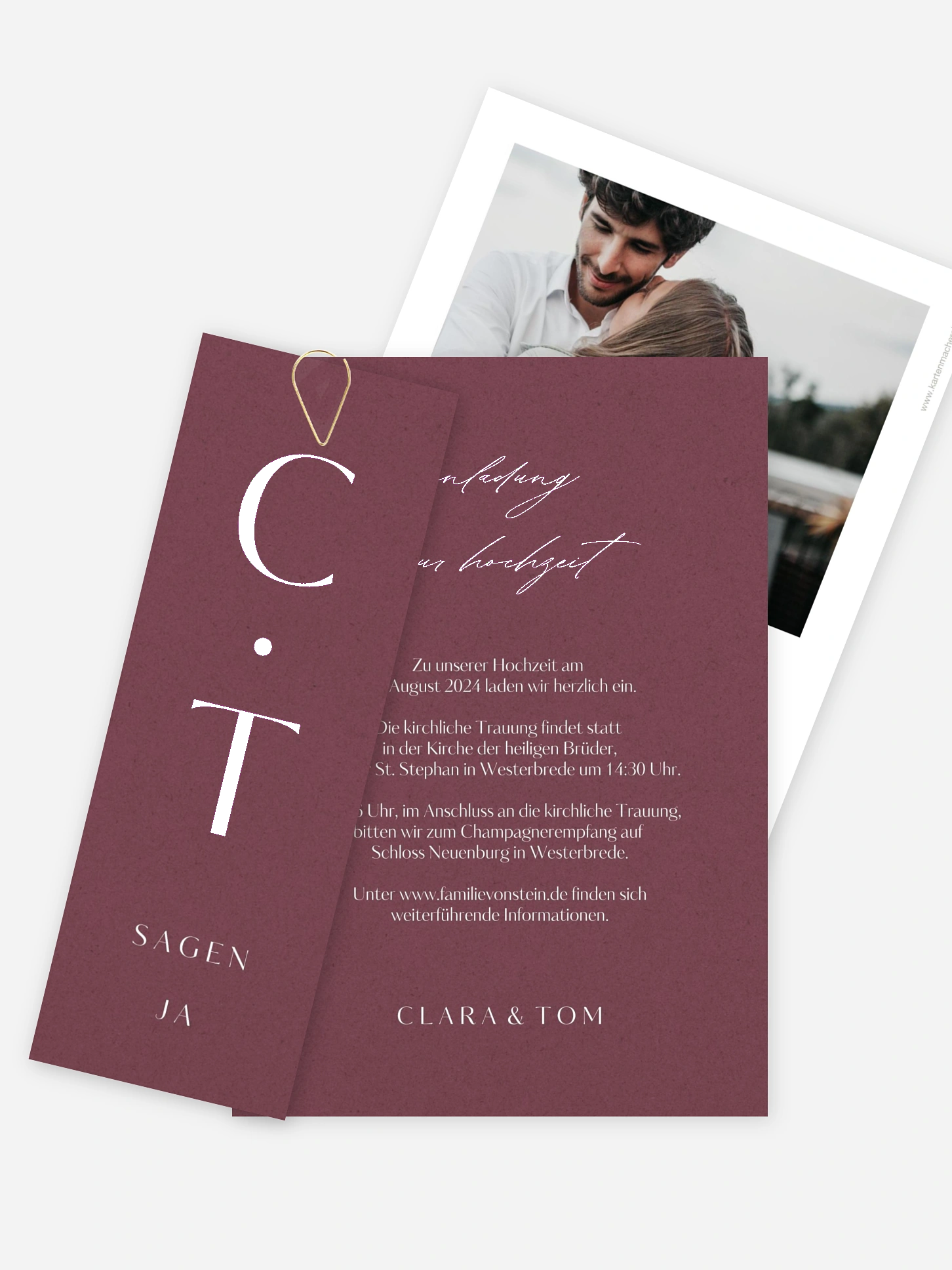 Hochzeitseinladung Simple Type
