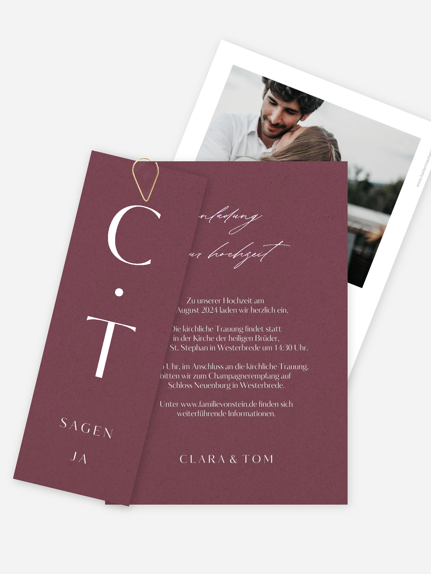 Hochzeitseinladung Simple Type