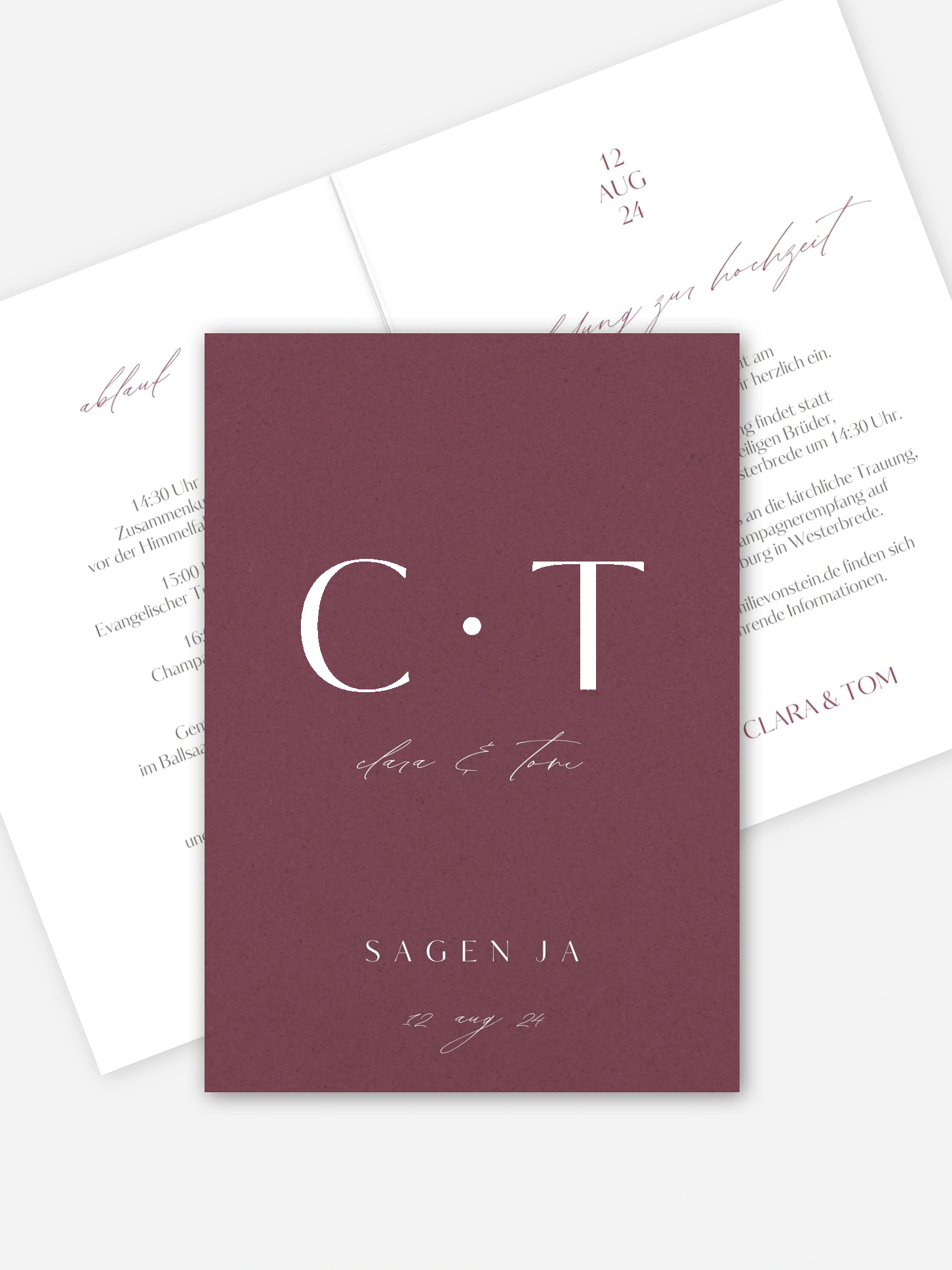 Hochzeitseinladung Simple Type