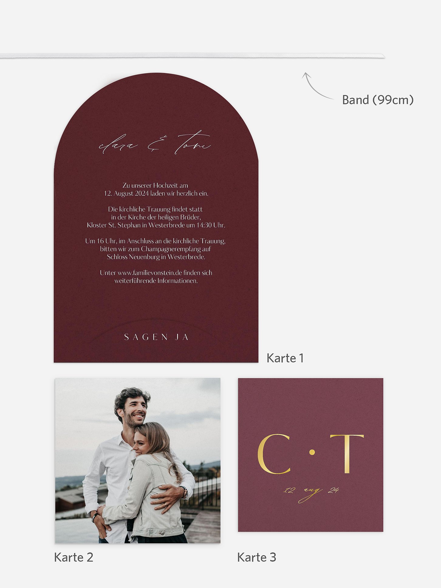 Hochzeitseinladung Simple Type