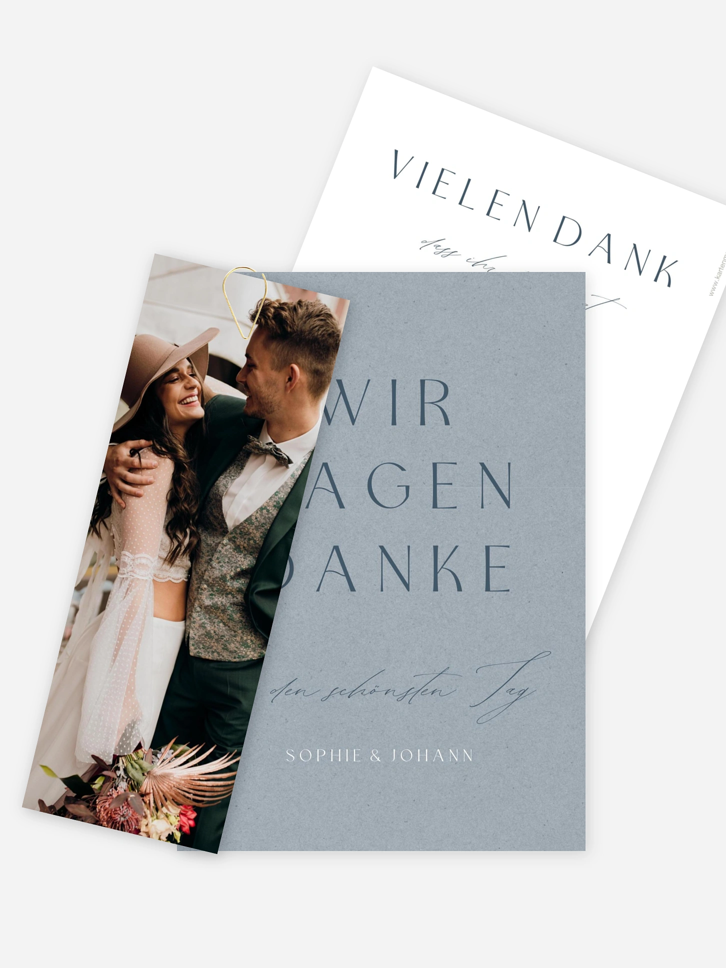 Dankeskarte Hochzeit Big Date