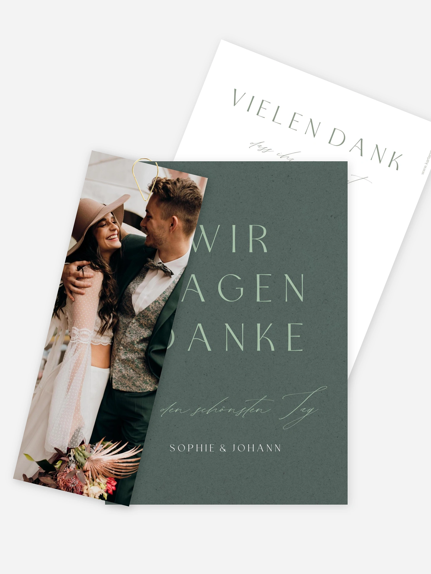 Dankeskarte Hochzeit Big Date