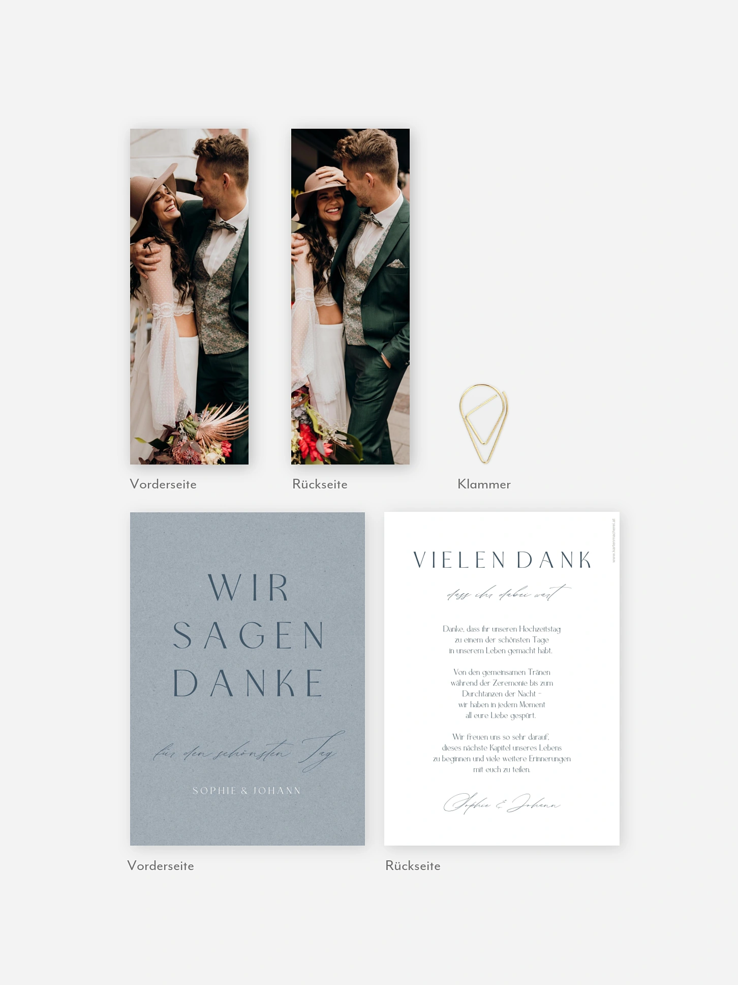 Dankeskarte Hochzeit Big Date