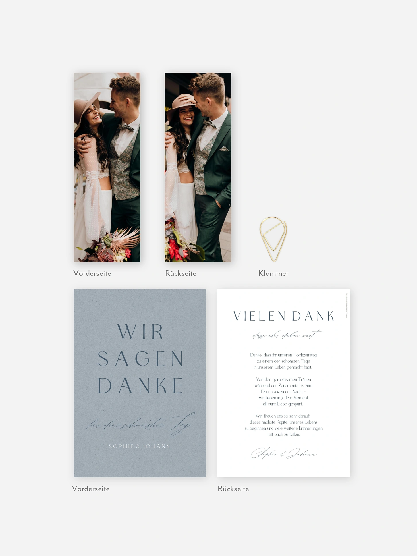 Dankeskarte Hochzeit Big Date