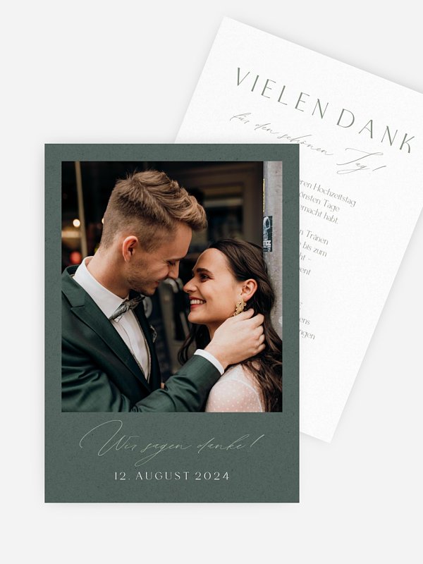 Dankeskarte Hochzeit Big Date