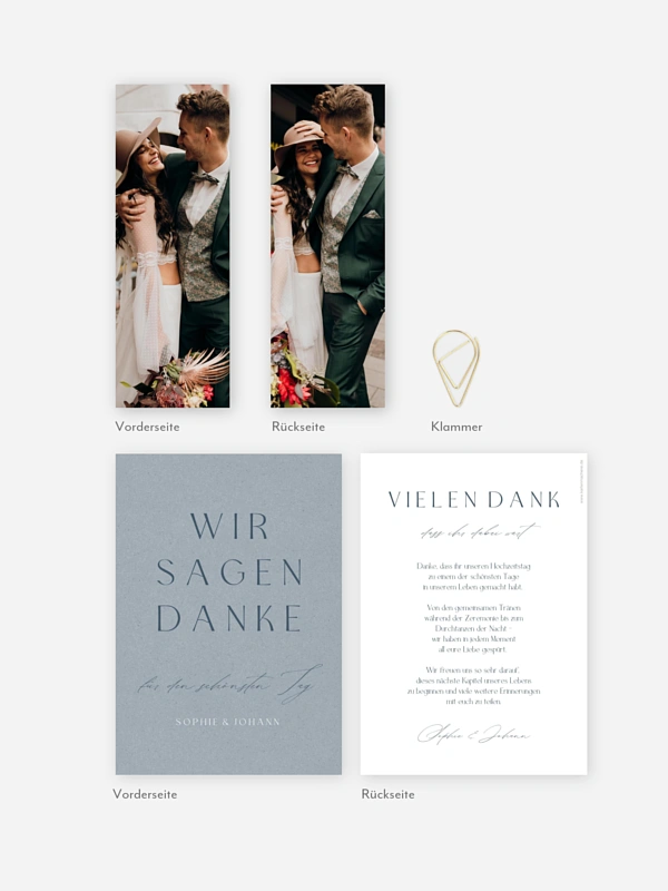 Dankeskarte Hochzeit Big Date
