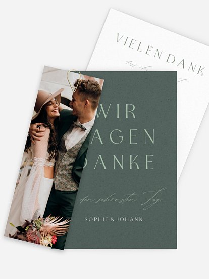 Dankeskarte Hochzeit Big Date