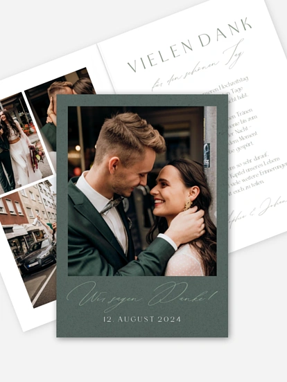 Dankeskarte Hochzeit Big Date