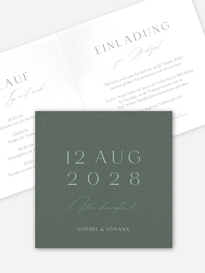 Hochzeitseinladung Big Date