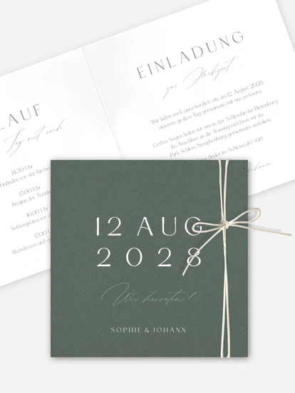 Hochzeitseinladung Big Date