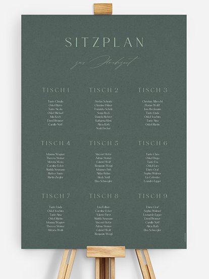 Sitzplan Plakat Big Date