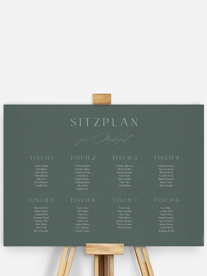 Sitzplan Plakat Big Date