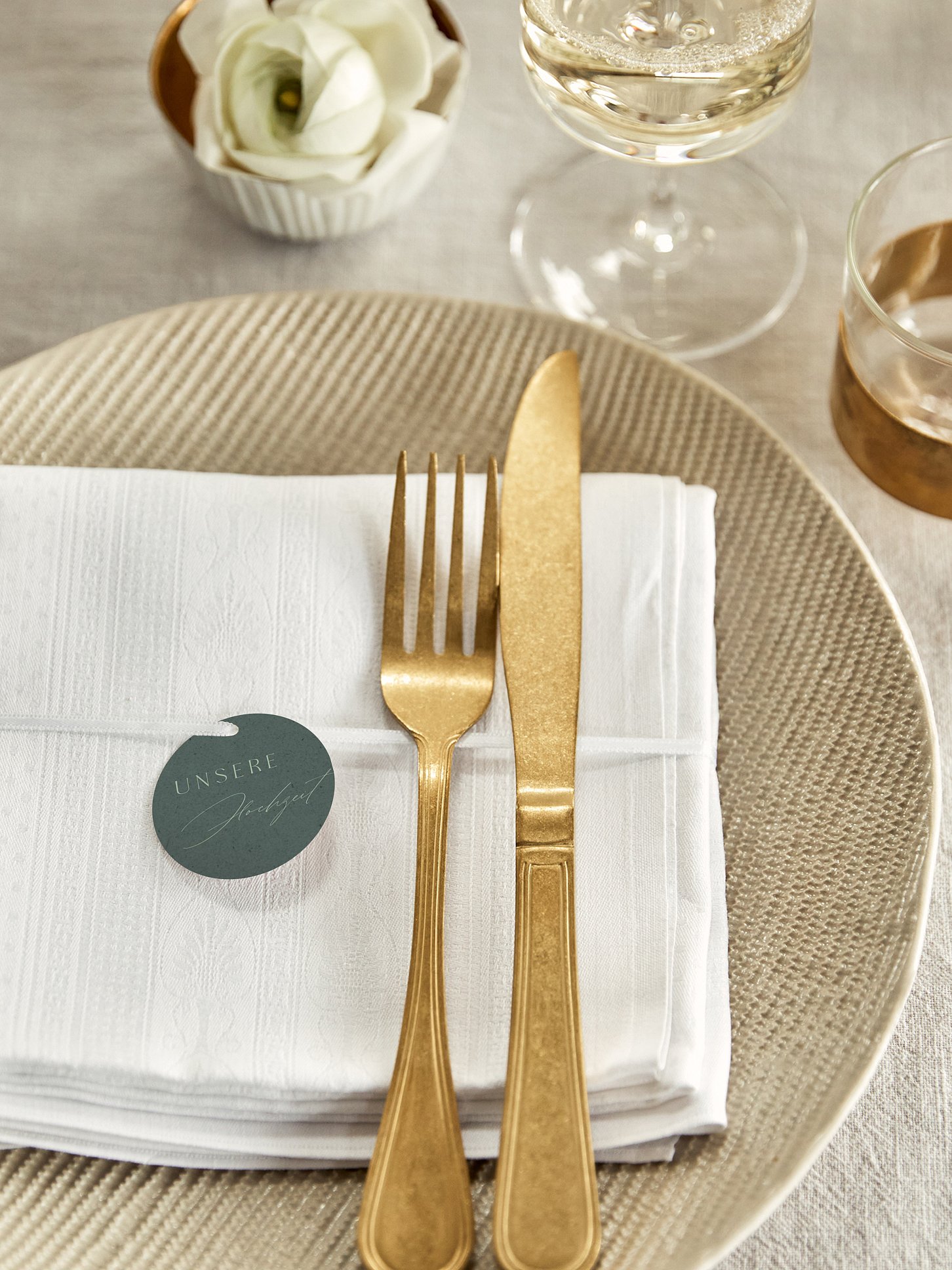Anhänger mit Band zur Hochzeit Big Date
