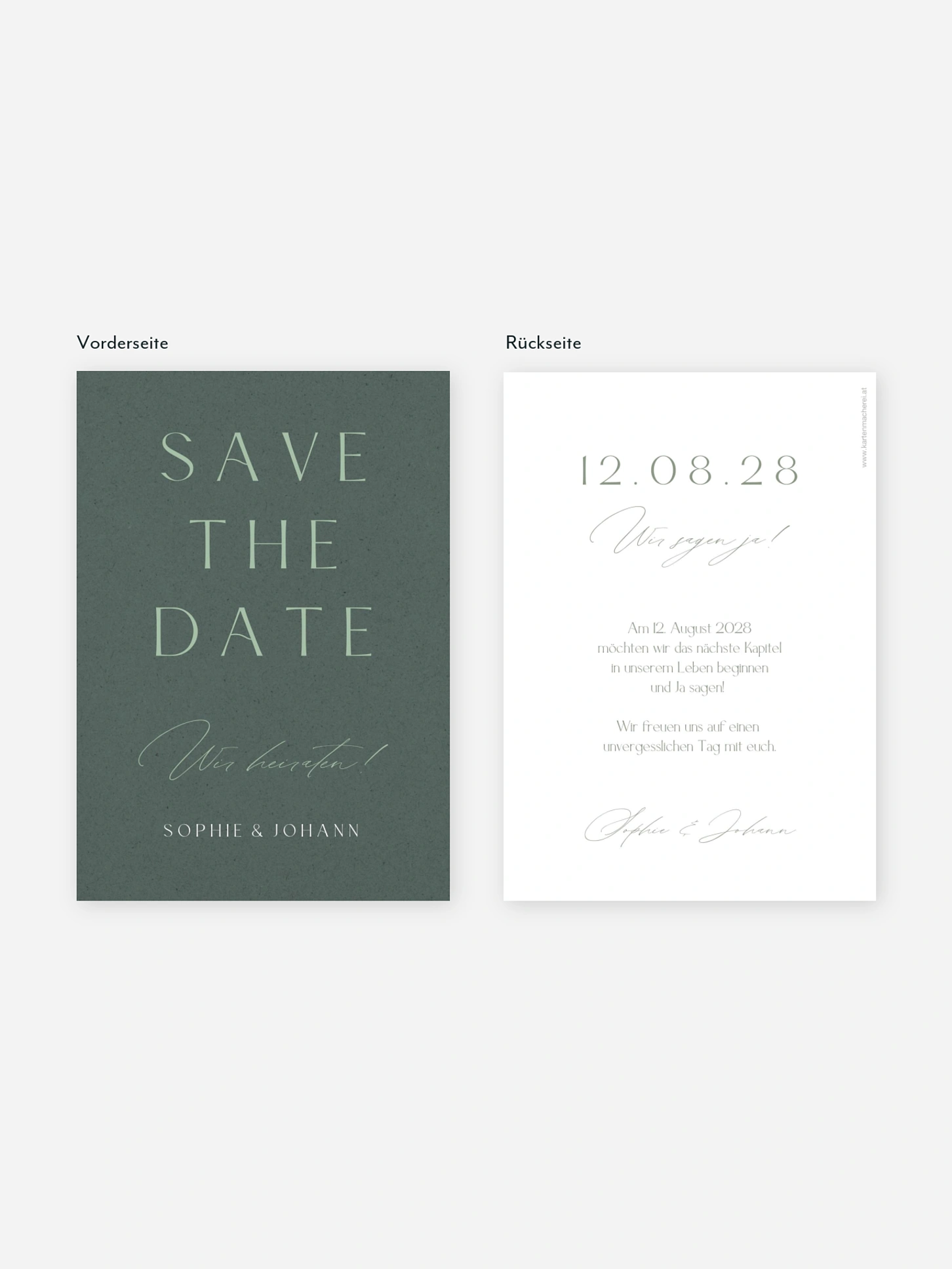 Save-the-Date Karte Big Date