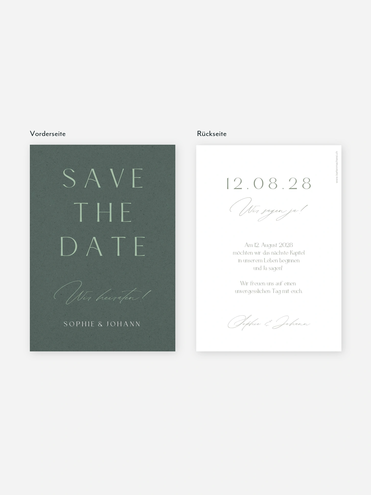 Save-the-Date Karte Big Date
