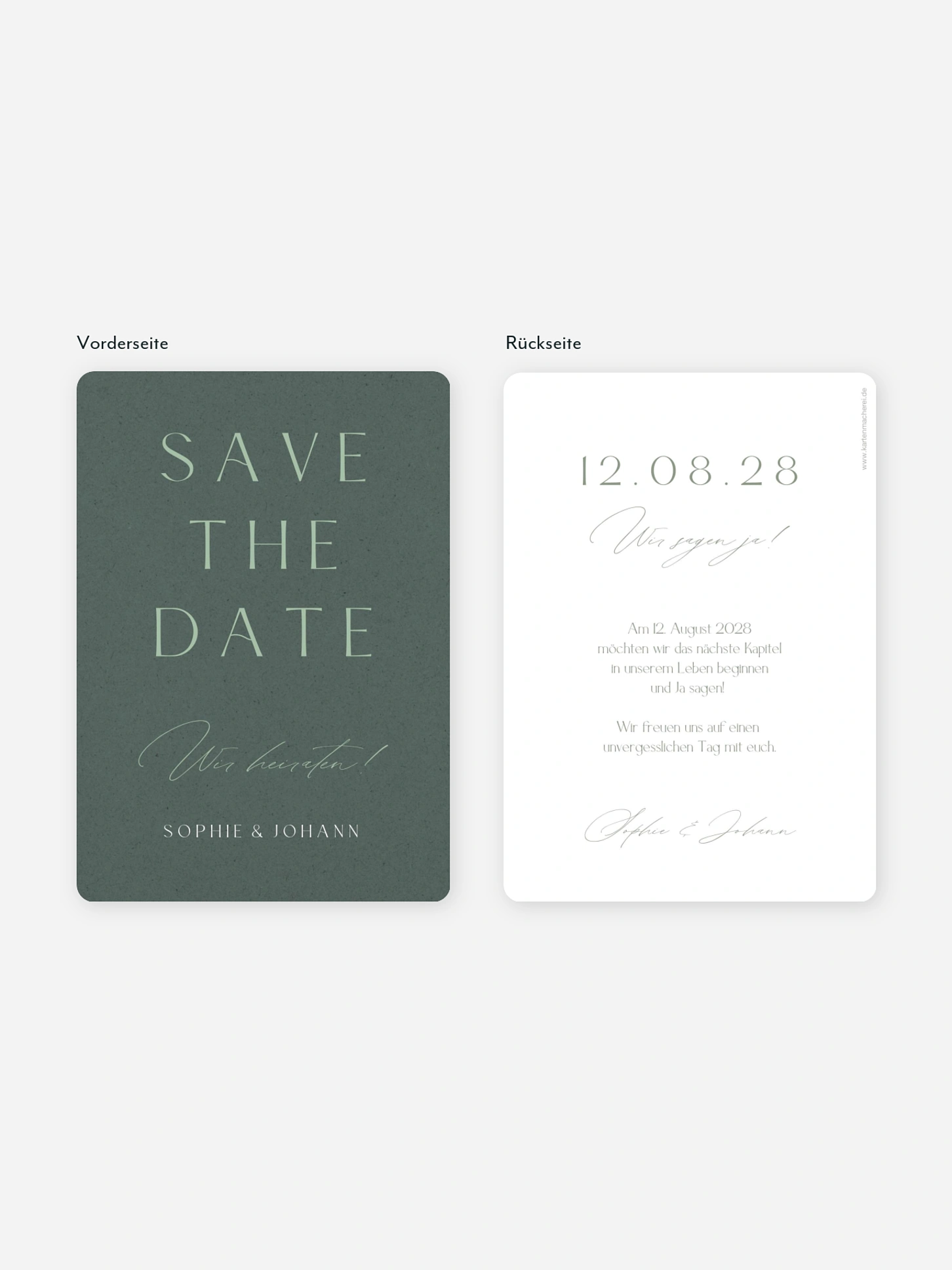Save-the-Date Karte Big Date