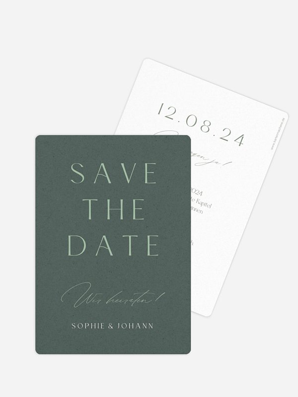 Save-the-Date Karte Big Date