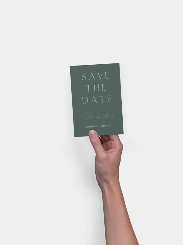 Save-the-Date Karte Big Date