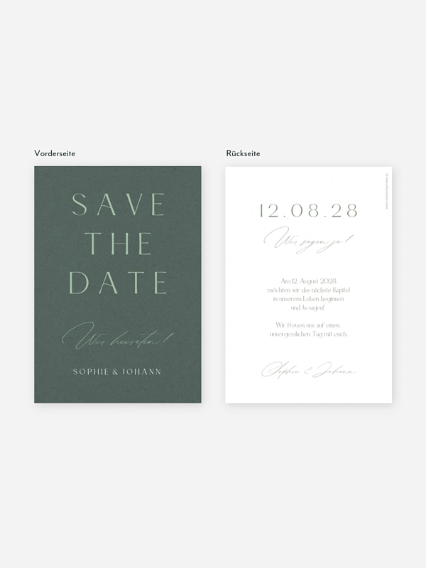 Save-the-Date Karte Big Date