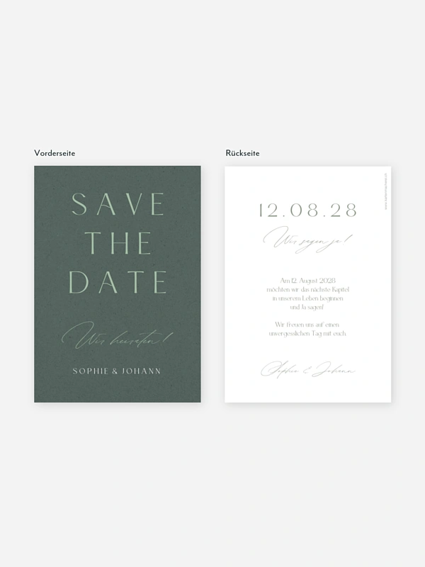 Save-the-Date Karte Big Date