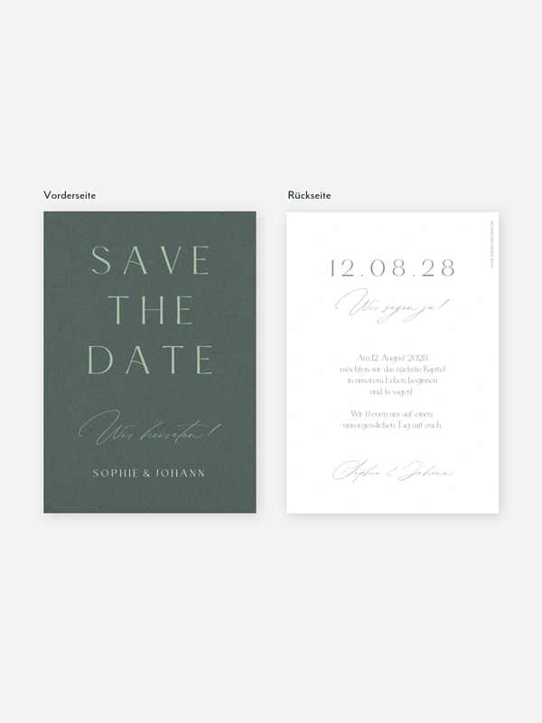 Save-the-Date Karte Big Date