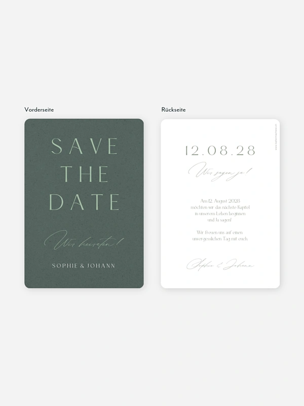 Save-the-Date Karte Big Date