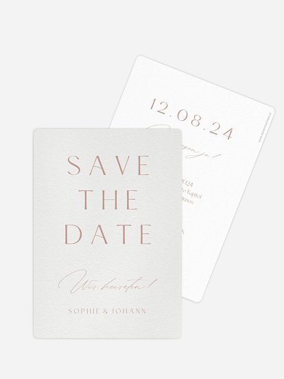 Save-the-Date Karte Big Date