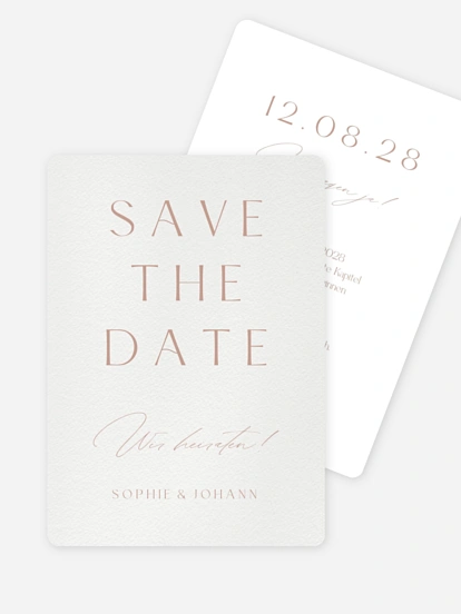 Save-the-Date Karte Big Date