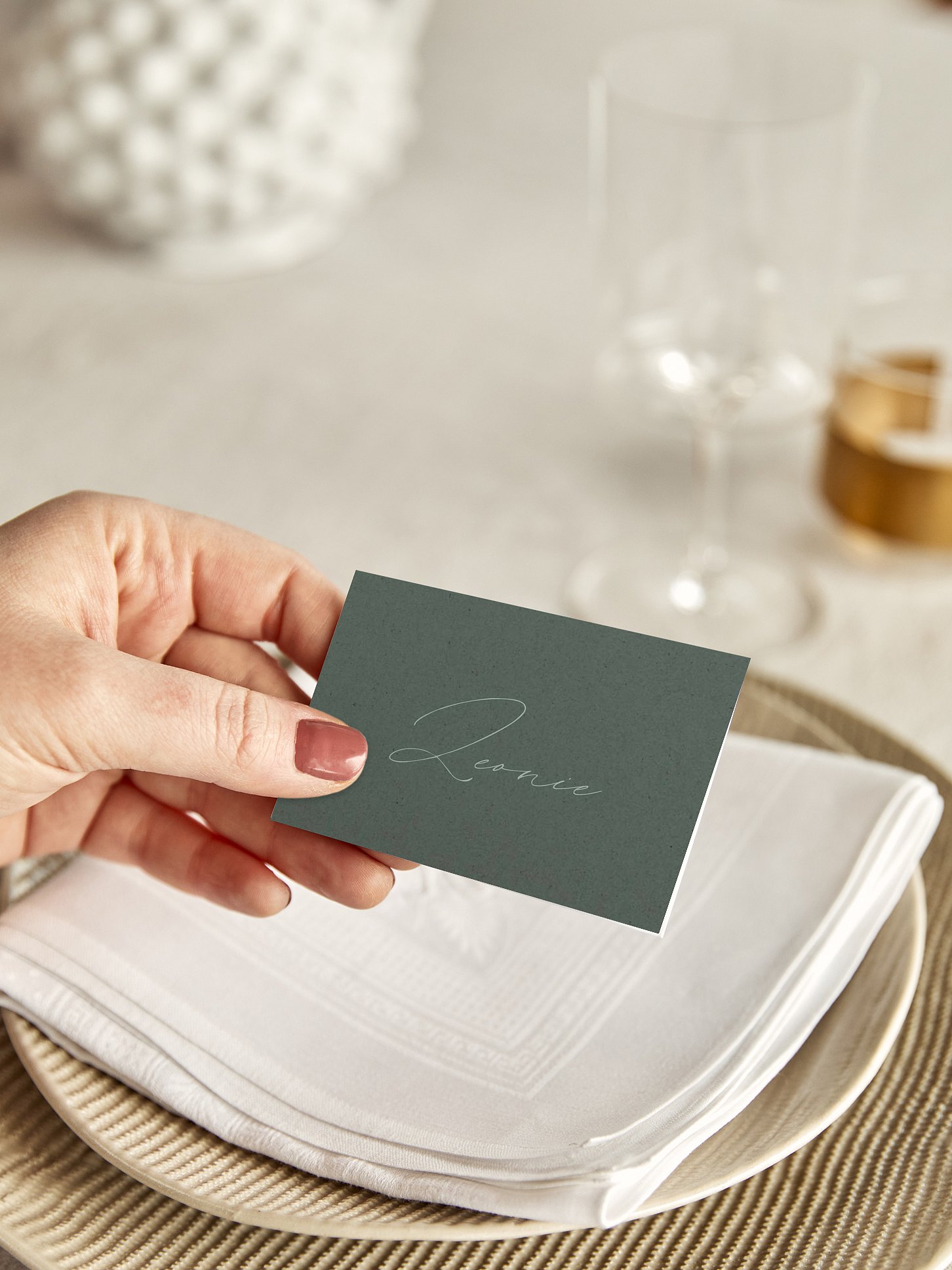 Tischkarte Hochzeit Big Date