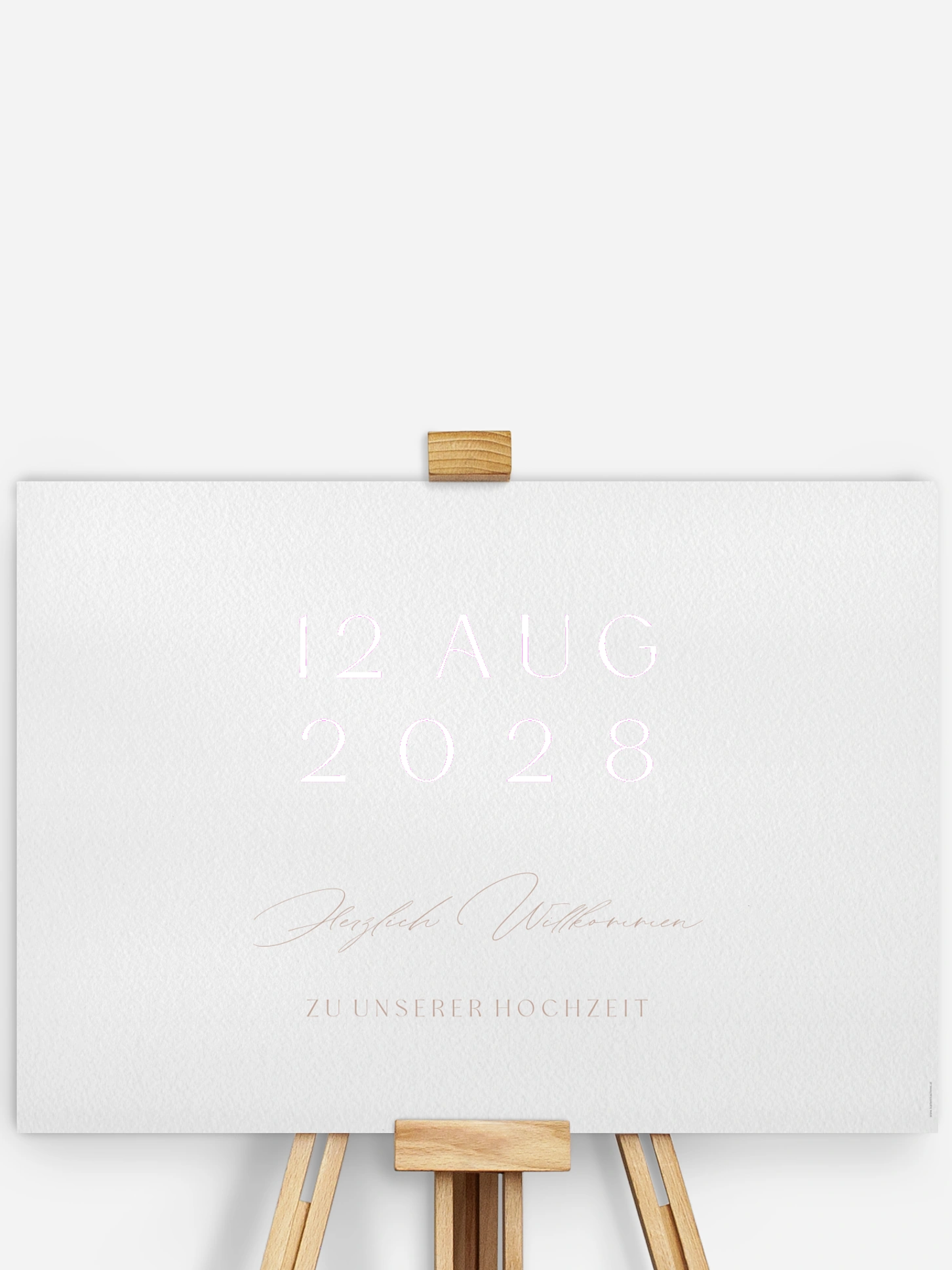 Willkommensschild Big Date