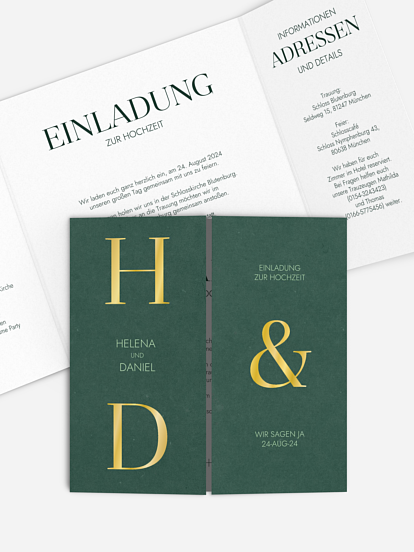 Hochzeitseinladung Always Together