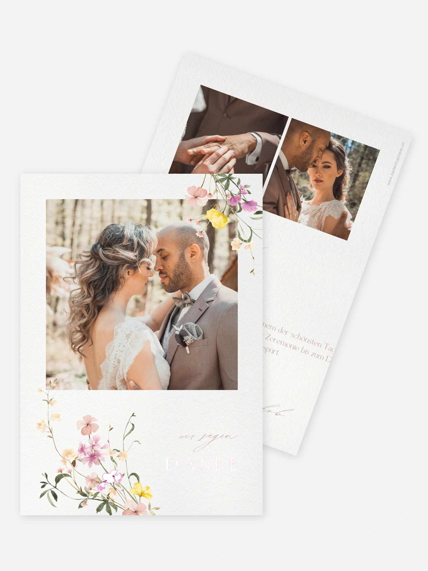Dankeskarte Hochzeit Garden of Love