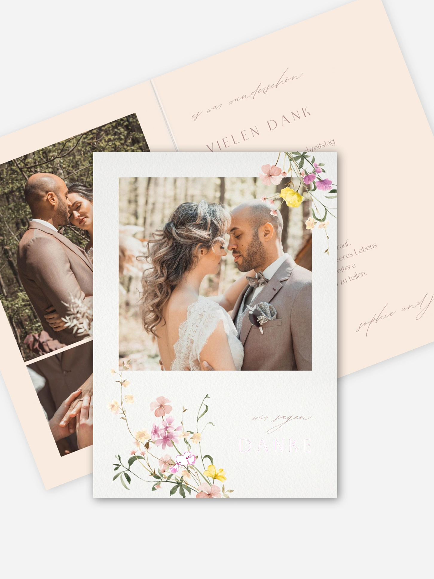 Dankeskarte Hochzeit Garden of Love