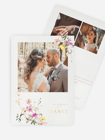 Dankeskarte Hochzeit Garden of Love