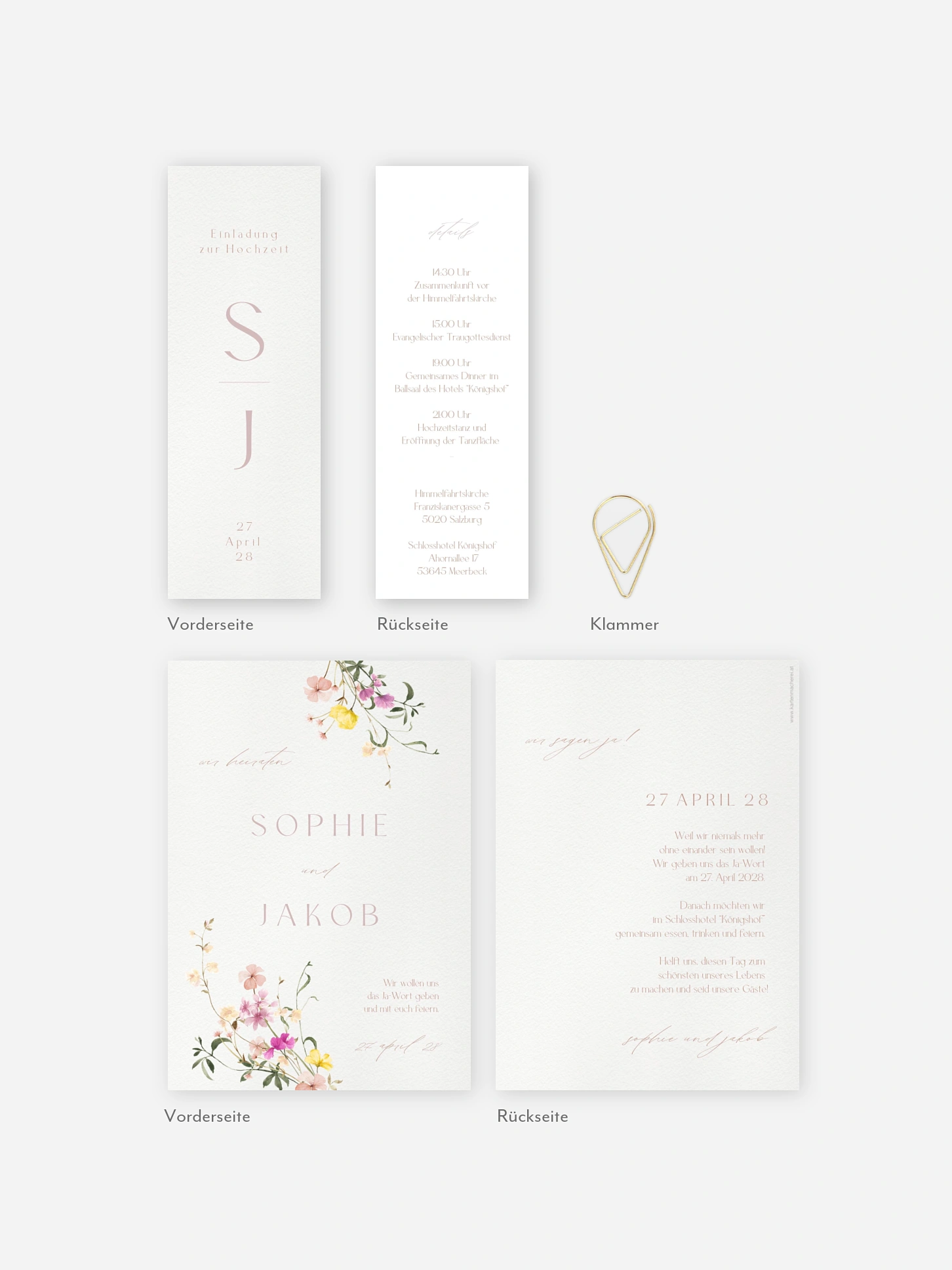 Hochzeitseinladung Garden of Love
