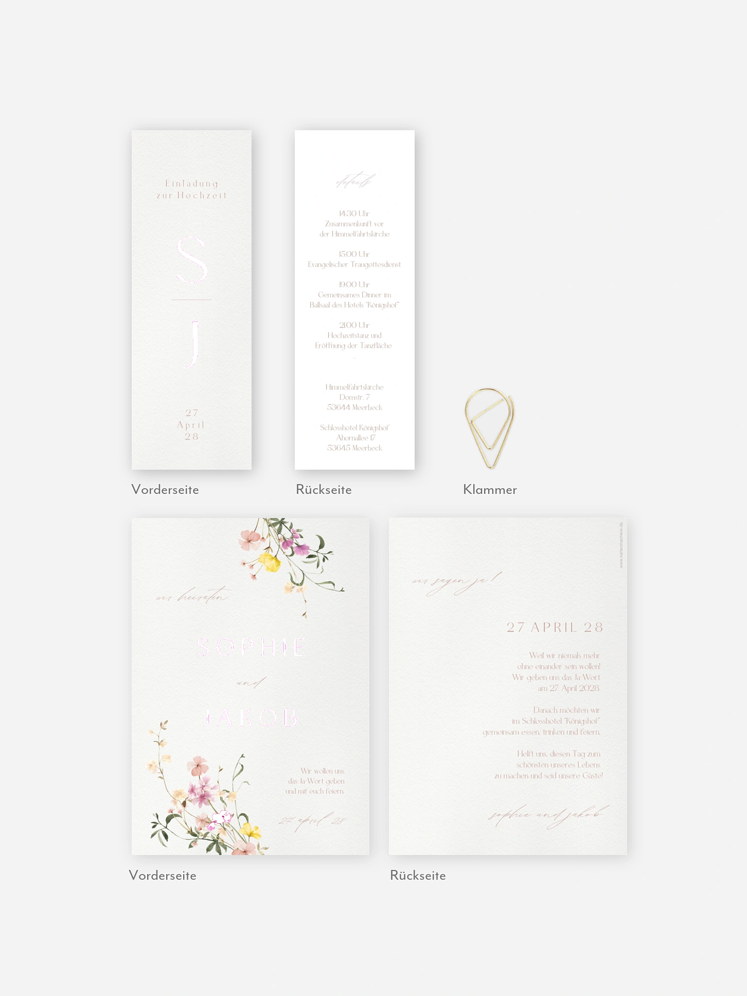 Hochzeitseinladung Garden of Love