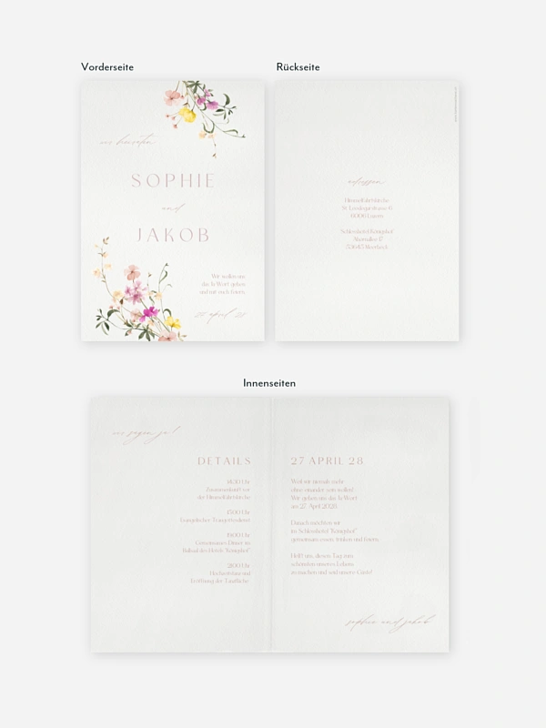 Hochzeitseinladung Garden of Love