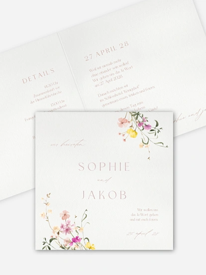 Hochzeitseinladung Garden of Love