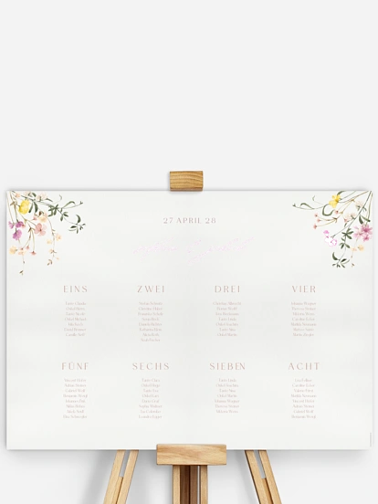 Sitzplan Plakat Garden of Love
