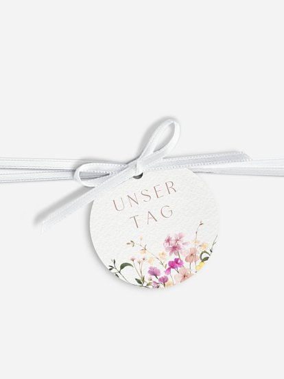 Anhänger mit Band zur Hochzeit Garden of Love