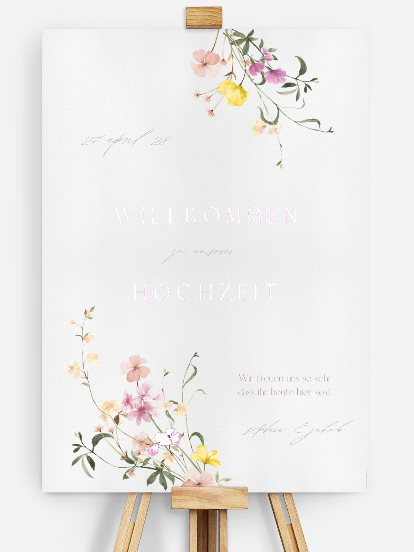 Willkommensschild Garden of Love
