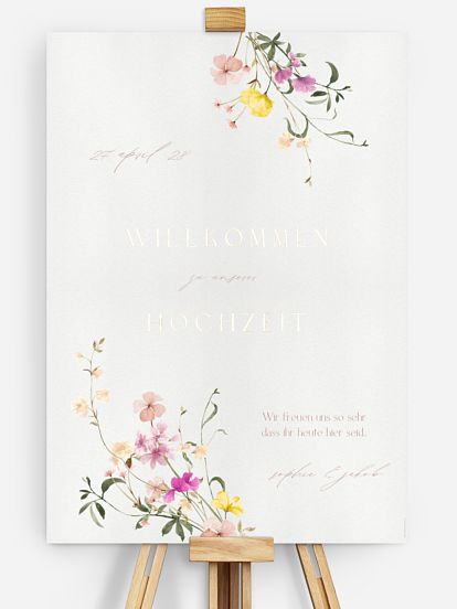 Willkommensschild Garden of Love