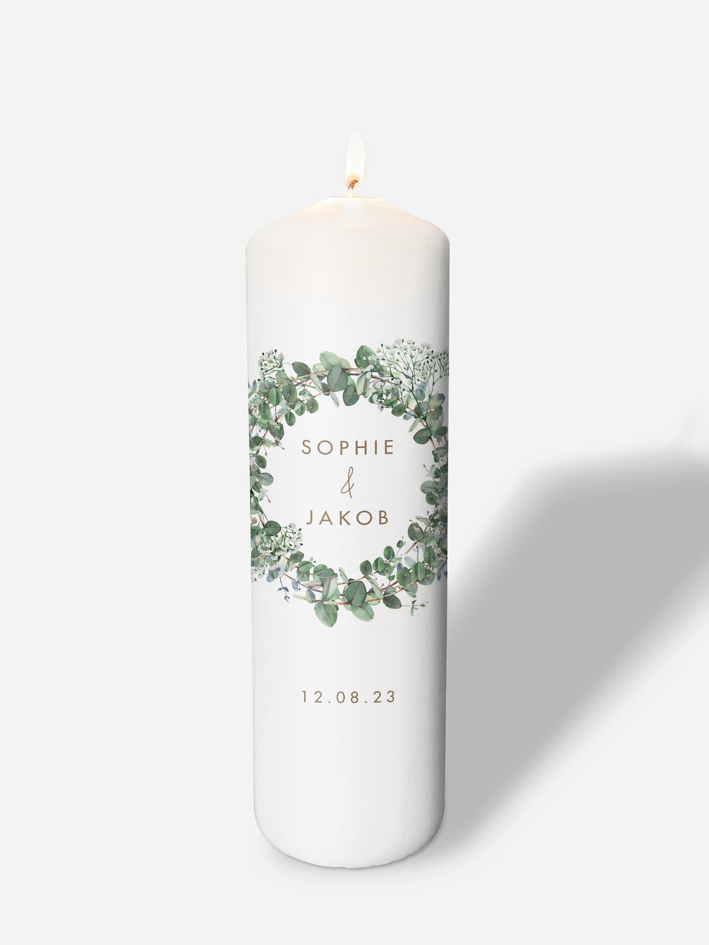Hochzeitskerze Gypsophila