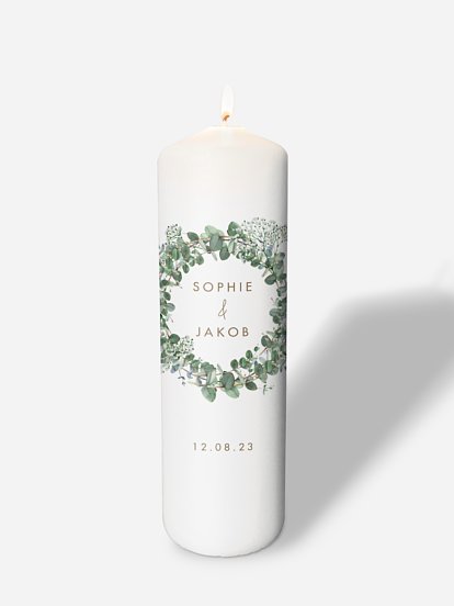 Hochzeitskerze Gypsophila