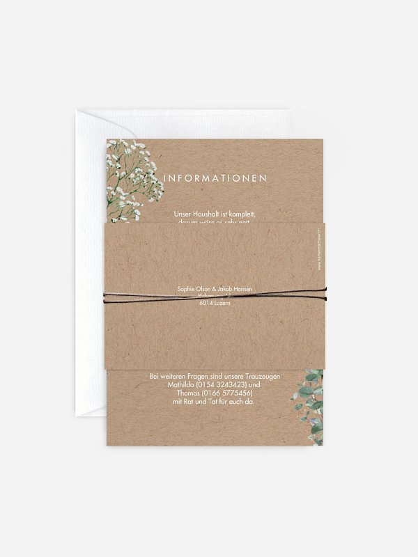Hochzeitseinladung Gypsophila